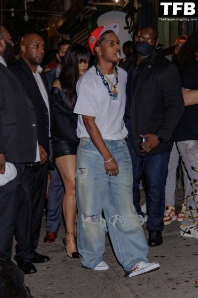 Rihanna & ASAP Rocky Have a Wild Night Out For the Launch in New York - New York on galpictures.com