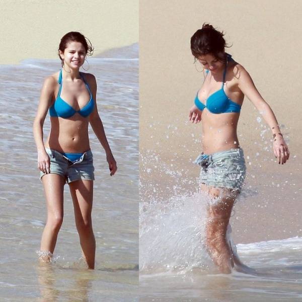 Selena Gomez Beach Bikini Shorts Photos Leaked - Usa on galpictures.com
