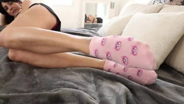 Stella liberty pink sock tease soles smelling foot XXX porn videos on galpictures.com