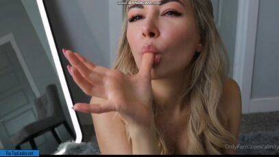 Sexy Alinity Nude Finger Licking Video Leaked on www.galpictures.com