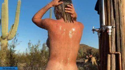 Sara Jean Underwood Outdoor Shower Onlyfans Video Leaked nude on galpictures.com