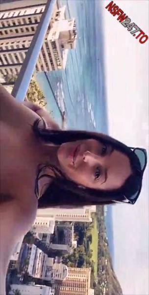 Angela White balcony boobs tease snapchat premium xxx porn videos on galpictures.com