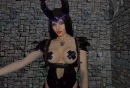 Amouranth Maleficent ASMR Patreon Video on galpictures.com
