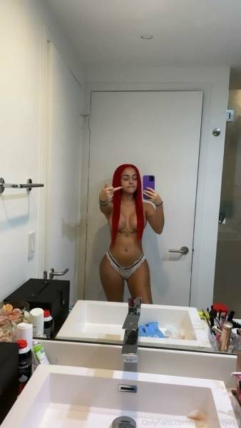 Malu Trevejo Topless Redhead Thong Onlyfans Set Leaked - Usa on www.galpictures.com