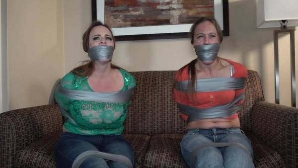 2 sisters taped up gag - Usa on galpictures.com