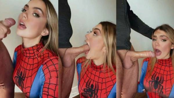 Olivia Mae Spider Girl Cosplay Face Fucked Video on galpictures.com