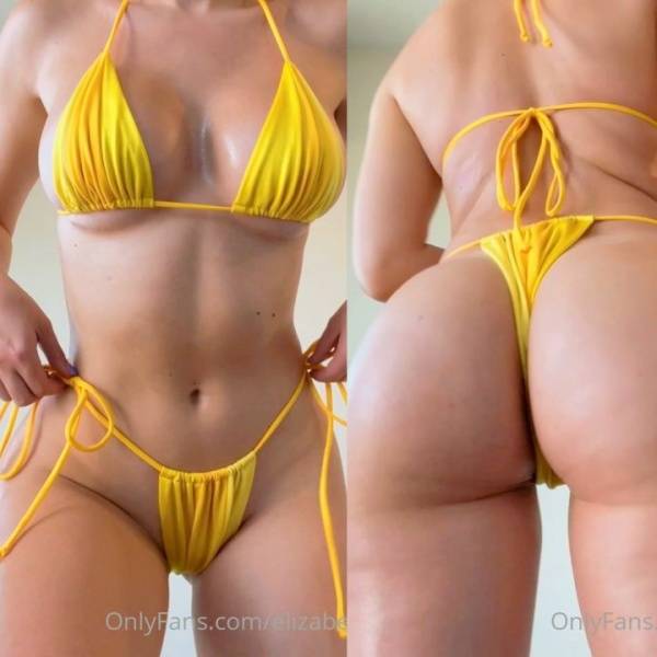 Elizabeth Zaks Yellow Bikini Try-On Onlyfans Video Leaked - Usa on galpictures.com