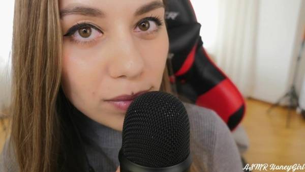 Honey Girl ASMR - Gentle Licking the Microphone on galpictures.com