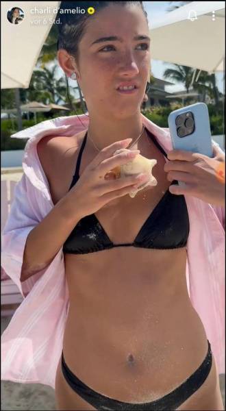 Charli D 19Amelio Beach Pool Bikini Video Leaked - Usa on galpictures.com