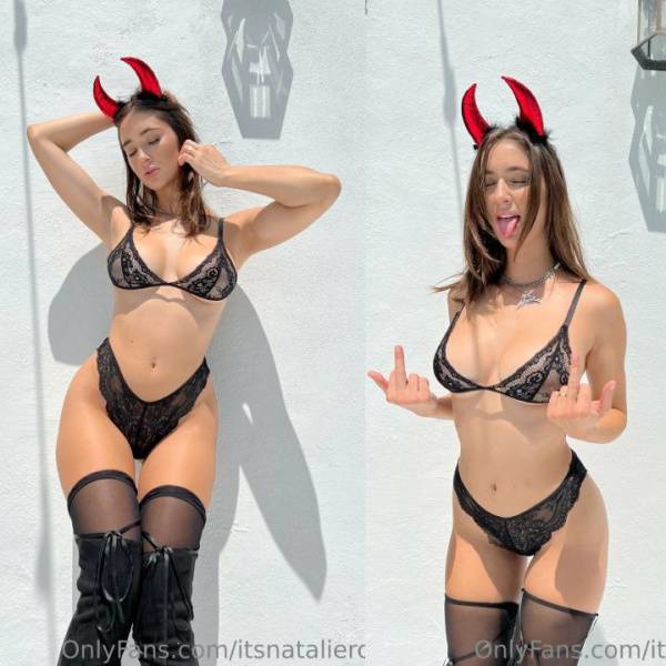 Natalie Roush Devil Sheer Lingerie Onlyfans Set Leaked on galpictures.com